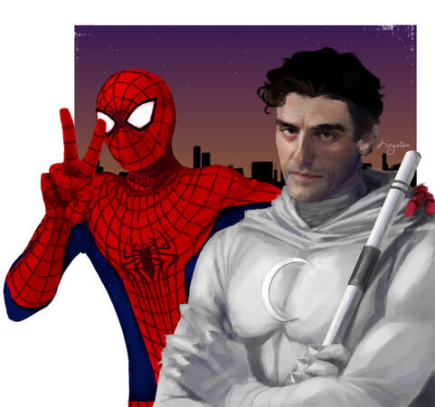 Moon Knight and Spiderman